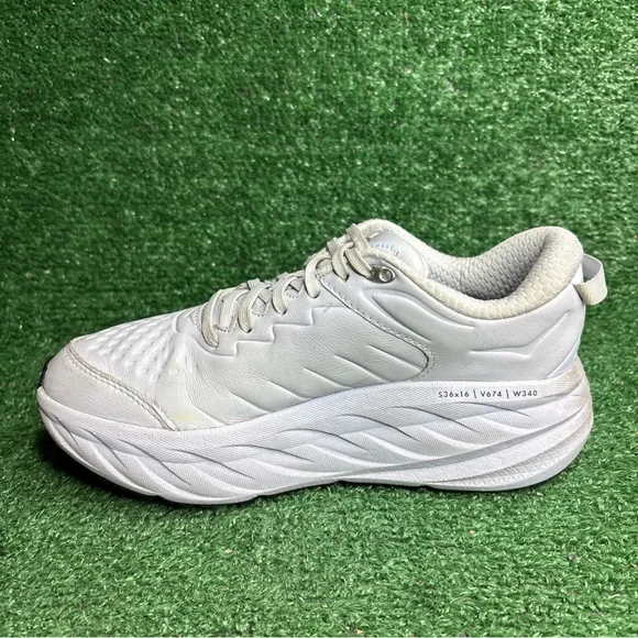 Hoka One One Bondi SR White Women’s Size 8 1129351 WHT Slip Resistant - Picture 7 of 12